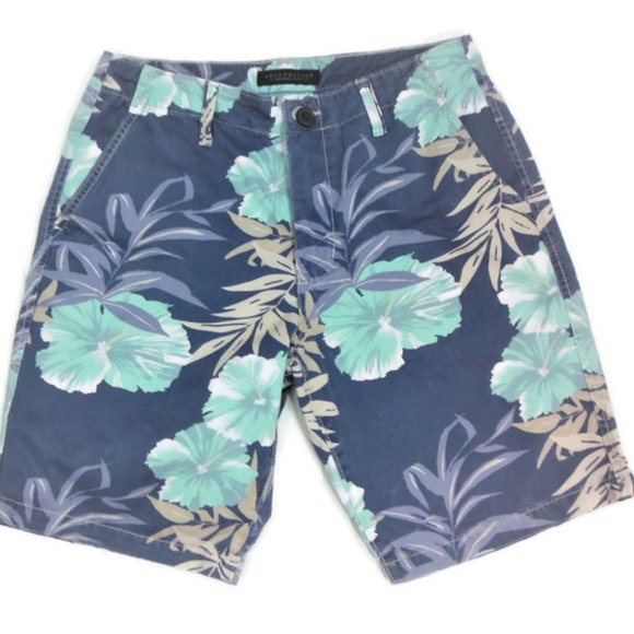 Mens Aeropostale Hawaiian Print Bermuda Shorts -29 - Picture 3 of 8
